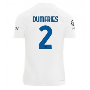 Inter Milan Denzel Dumfries #2 Gostujuci Dres 2023-24 Kratak Rukavima